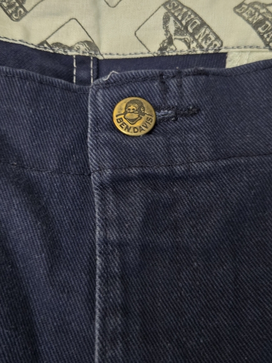 VTG 90s Ben Davis Gorilla Cut Navy Work Wear Pants 38x32 - Picture 4 of 9